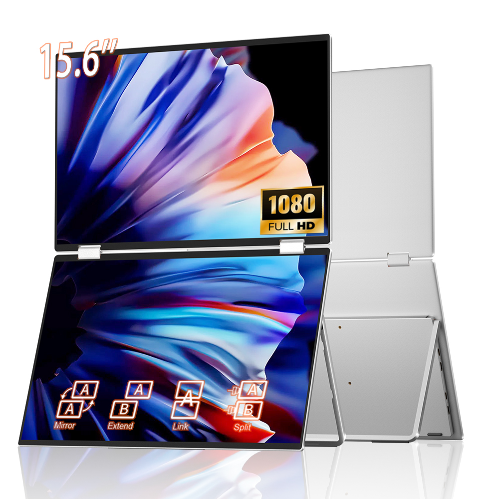 15.6 英寸 FHD IPS 可折叠左右双屏扩展显示器 2