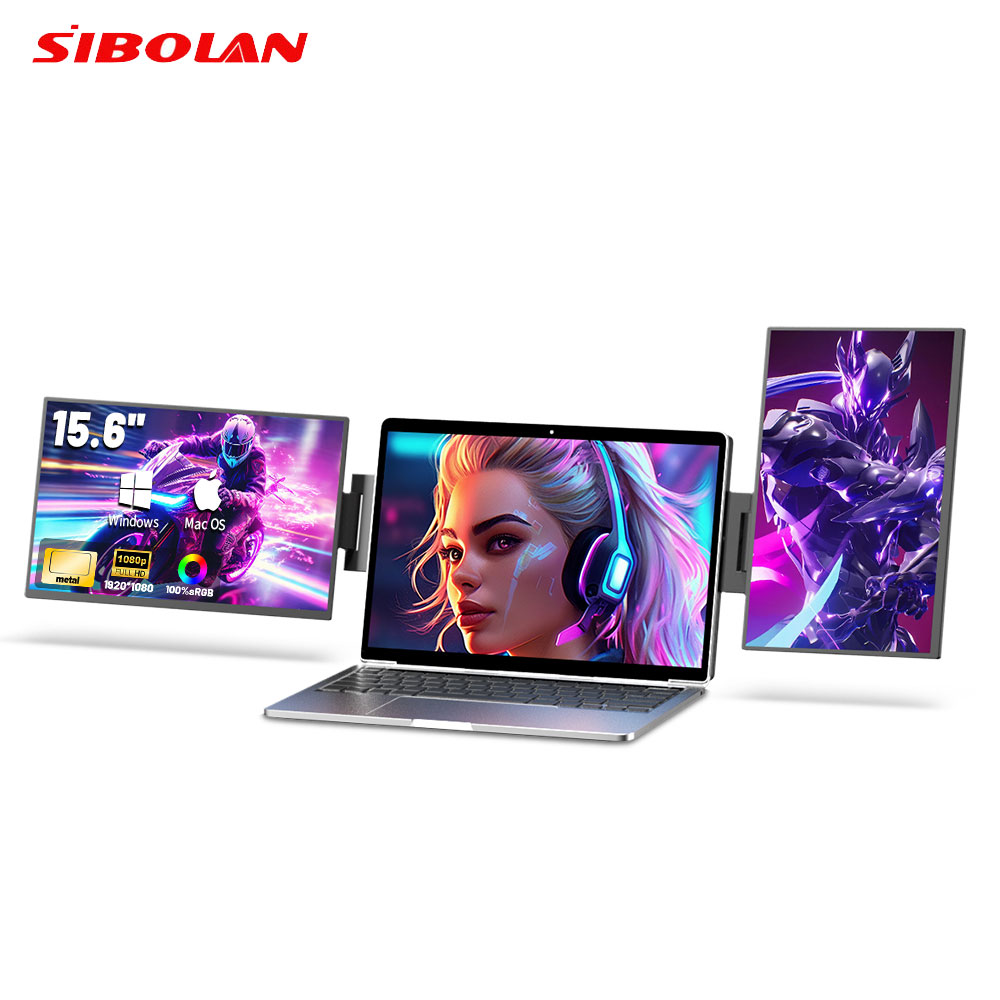 15.6 英寸 FHD IPS 可折叠左右双屏扩展显示器 3