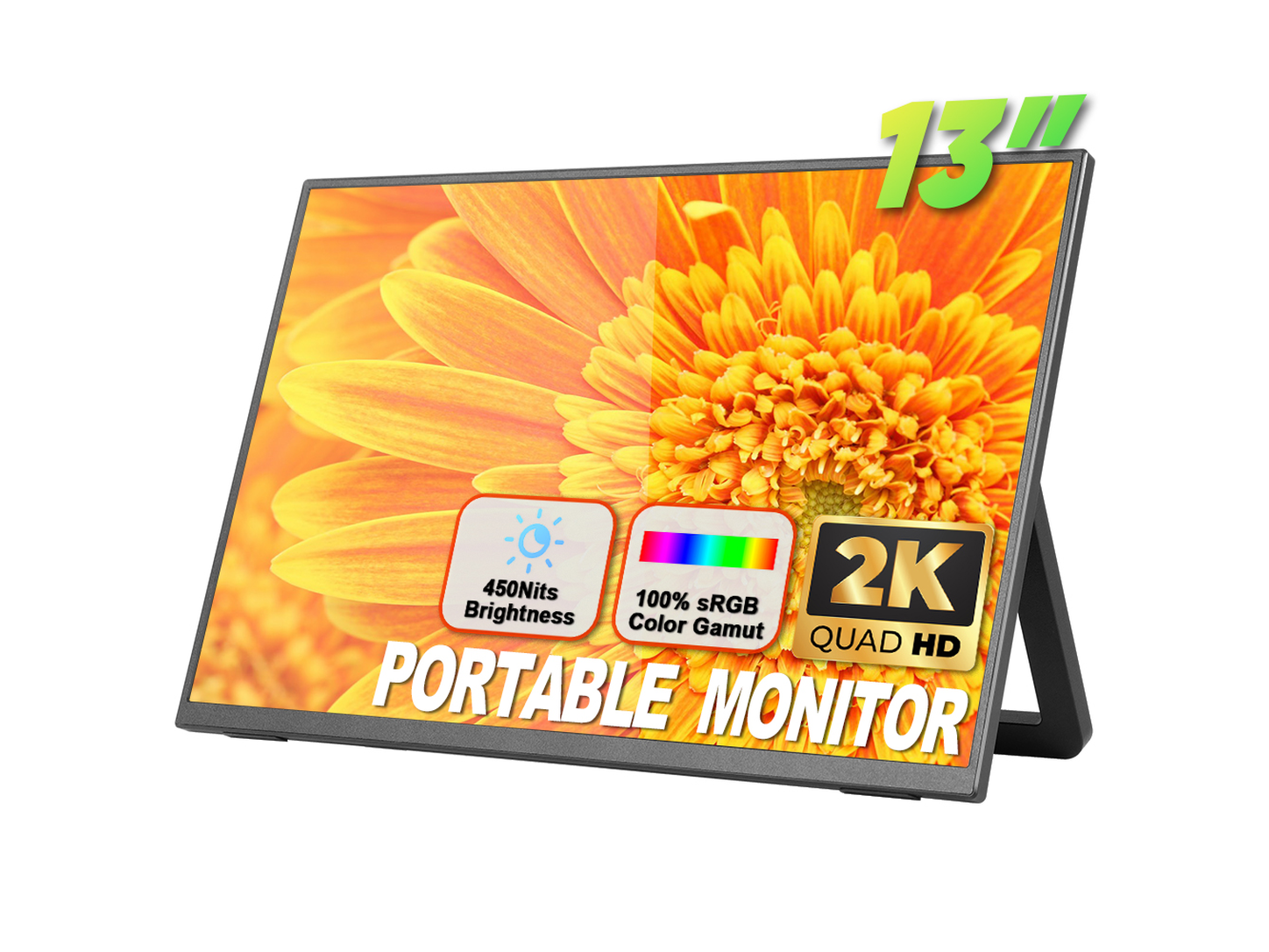 13.0 英寸 2K HDR IPS 便携游戏显示器